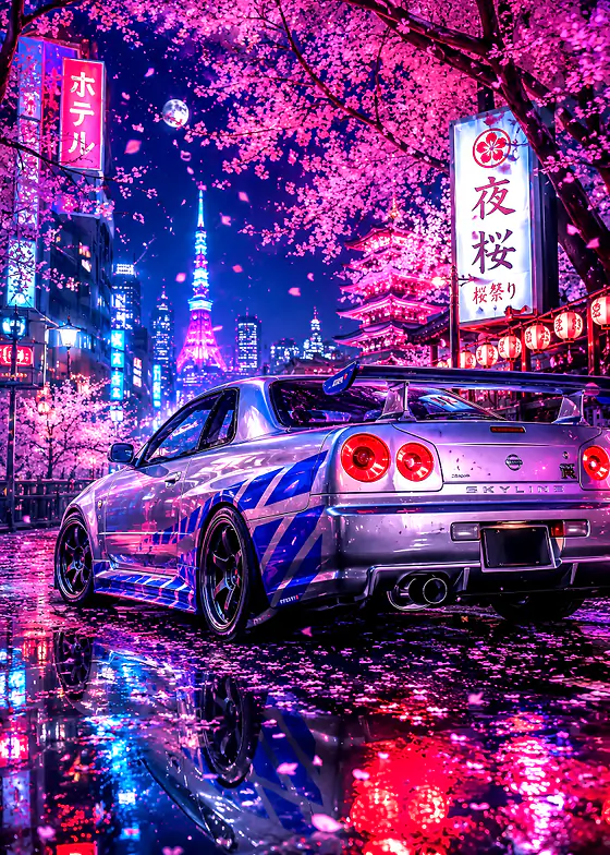 Nissan Skyline R34 – Tokyo Neon